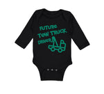 Long Sleeve Bodysuit Baby Future Tow Truck Driver Boy & Girl Clothes Cotton - Cute Rascals