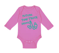 Long Sleeve Bodysuit Baby Future Tow Truck Driver Boy & Girl Clothes Cotton - Cute Rascals