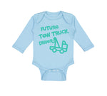 Long Sleeve Bodysuit Baby Future Tow Truck Driver Boy & Girl Clothes Cotton - Cute Rascals