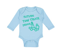 Long Sleeve Bodysuit Baby Future Tow Truck Driver Boy & Girl Clothes Cotton - Cute Rascals