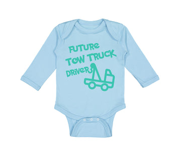 Long Sleeve Bodysuit Baby Future Tow Truck Driver Boy & Girl Clothes Cotton