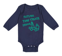 Long Sleeve Bodysuit Baby Future Tow Truck Driver Boy & Girl Clothes Cotton - Cute Rascals