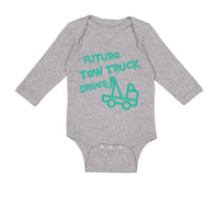 Long Sleeve Bodysuit Baby Future Tow Truck Driver Boy & Girl Clothes Cotton - Cute Rascals