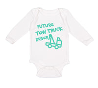 Long Sleeve Bodysuit Baby Future Tow Truck Driver Boy & Girl Clothes Cotton - Cute Rascals