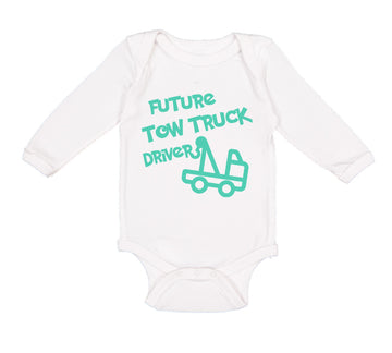 Long Sleeve Bodysuit Baby Future Tow Truck Driver Boy & Girl Clothes Cotton