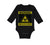 Long Sleeve Bodysuit Baby Warning Biohazard Funny Nerd Geek Boy & Girl Clothes