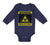 Long Sleeve Bodysuit Baby Warning Biohazard Funny Nerd Geek Boy & Girl Clothes