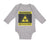 Long Sleeve Bodysuit Baby Warning Biohazard Funny Nerd Geek Boy & Girl Clothes