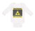 Long Sleeve Bodysuit Baby Warning Biohazard Funny Nerd Geek Boy & Girl Clothes