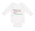 Long Sleeve Bodysuit Baby Diaper 0 Me Else Geek Funny Nerd Boy & Girl Clothes
