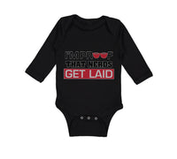 Long Sleeve Bodysuit Baby I'M Proof That Nerds Get Laid Funny Nerd Geek Cotton