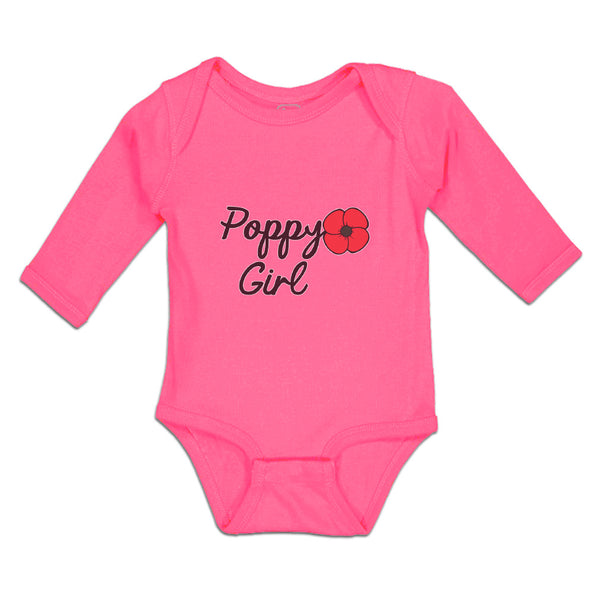 Long Sleeve Bodysuit Baby Poppy Girl Boy & Girl Clothes Cotton