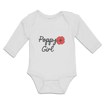 Long Sleeve Bodysuit Baby Poppy Girl Boy & Girl Clothes Cotton