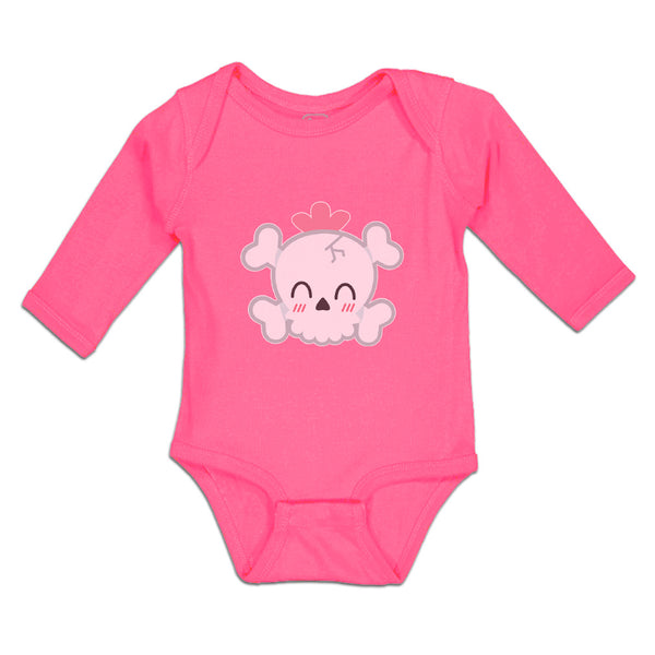 Long Sleeve Bodysuit Baby Cross Bone Skull Head Boy & Girl Clothes Cotton - Cute Rascals