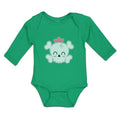 Long Sleeve Bodysuit Baby Cross Bone Skull Head Boy & Girl Clothes Cotton