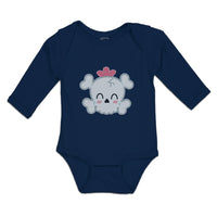 Long Sleeve Bodysuit Baby Cross Bone Skull Head Boy & Girl Clothes Cotton - Cute Rascals
