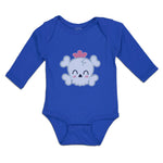 Long Sleeve Bodysuit Baby Cross Bone Skull Head Boy & Girl Clothes Cotton - Cute Rascals