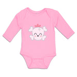Long Sleeve Bodysuit Baby Cross Bone Skull Head Boy & Girl Clothes Cotton - Cute Rascals