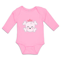 Long Sleeve Bodysuit Baby Cross Bone Skull Head Boy & Girl Clothes Cotton - Cute Rascals