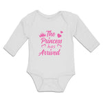 Long Sleeve Bodysuit Baby The Princess Has Arrived Boy & Girl Clothes Cotton