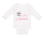 Long Sleeve Bodysuit Baby Future Miss America Boy & Girl Clothes Cotton - Cute Rascals