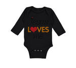 Long Sleeve Bodysuit Baby Jesus Loves Me Christian Jesus God Boy & Girl Clothes