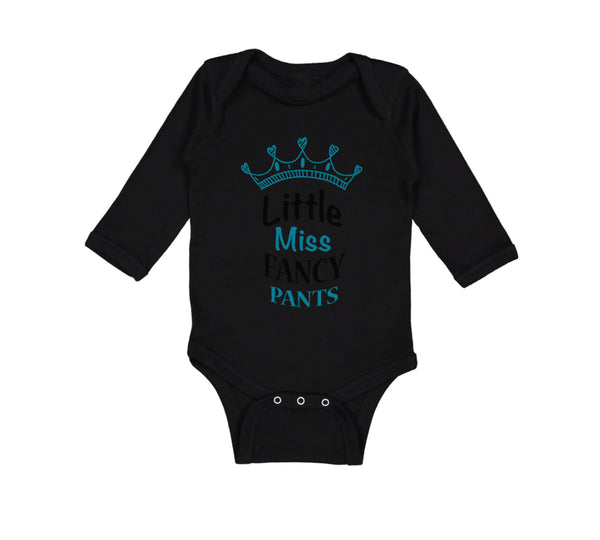 Long Sleeve Bodysuit Baby Little Miss Fancy Pants Boy & Girl Clothes Cotton