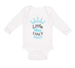 Long Sleeve Bodysuit Baby Little Miss Fancy Pants Boy & Girl Clothes Cotton