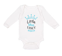 Long Sleeve Bodysuit Baby Little Miss Fancy Pants Boy & Girl Clothes Cotton