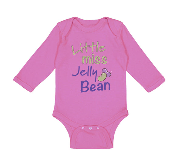 Long Sleeve Bodysuit Baby Little Miss Jelly Bean Funny Humor Boy & Girl Clothes