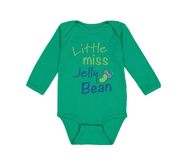 Long Sleeve Bodysuit Baby Little Miss Jelly Bean Funny Humor Boy & Girl Clothes