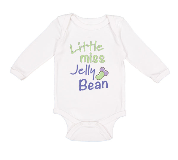 Long Sleeve Bodysuit Baby Little Miss Jelly Bean Funny Humor Boy & Girl Clothes