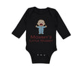 Long Sleeve Bodysuit Baby Mommy's Little Nugget Funny Mom Mothers Day Cotton