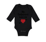 Long Sleeve Bodysuit Baby My Godparents Love Me A Boy & Girl Clothes Cotton