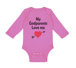 Long Sleeve Bodysuit Baby My Godparents Love Me A Boy & Girl Clothes Cotton