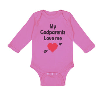 Long Sleeve Bodysuit Baby My Godparents Love Me A Boy & Girl Clothes Cotton