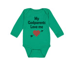 Long Sleeve Bodysuit Baby My Godparents Love Me A Boy & Girl Clothes Cotton