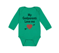 Long Sleeve Bodysuit Baby My Godparents Love Me A Boy & Girl Clothes Cotton