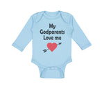 Long Sleeve Bodysuit Baby My Godparents Love Me A Boy & Girl Clothes Cotton