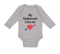 Long Sleeve Bodysuit Baby My Godparents Love Me A Boy & Girl Clothes Cotton