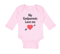 Long Sleeve Bodysuit Baby My Godparents Love Me A Boy & Girl Clothes Cotton