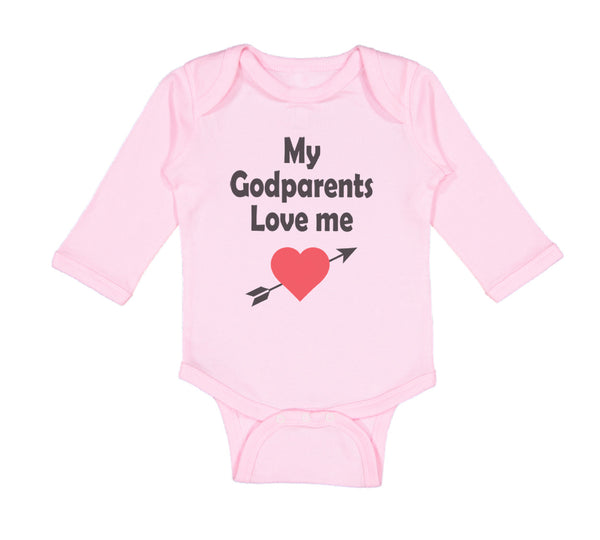 Long Sleeve Bodysuit Baby My Godparents Love Me A Boy & Girl Clothes Cotton