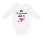 Long Sleeve Bodysuit Baby My Godparents Love Me A Boy & Girl Clothes Cotton