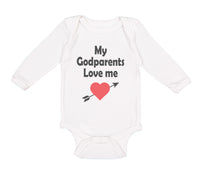 Long Sleeve Bodysuit Baby My Godparents Love Me A Boy & Girl Clothes Cotton