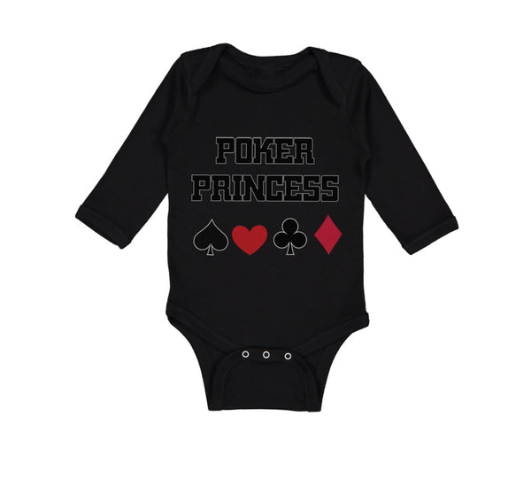 Long Sleeve Bodysuit Baby Poker Princess Boy & Girl Clothes Cotton