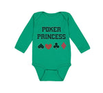 Long Sleeve Bodysuit Baby Poker Princess Boy & Girl Clothes Cotton