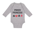 Long Sleeve Bodysuit Baby Poker Princess Boy & Girl Clothes Cotton