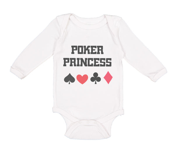 Long Sleeve Bodysuit Baby Poker Princess Boy & Girl Clothes Cotton