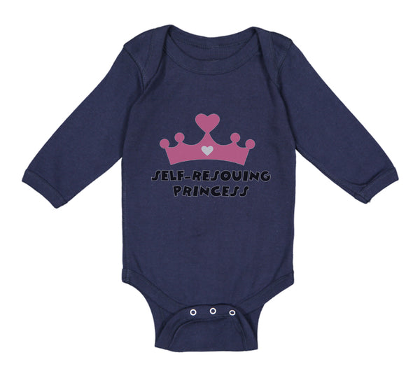 Long Sleeve Bodysuit Baby Self - Rescuing Princess Boy & Girl Clothes Cotton