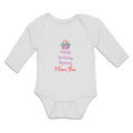 Long Sleeve Bodysuit Baby Happy Birthday Mummy I Love You Boy & Girl Clothes